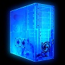 Logisys Clear Acrylic Blue Case